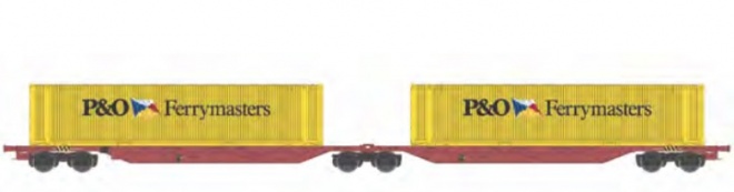 Articulated Container car type Sggmrss of CEMAT loaded with containers<br /><a href='images/pictures/ACME/acme40207.jpg' target='_blank'>Full size image</a>